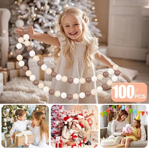 GOGOSO Ball Pit Balls for Toddlers Phthalate-Free BPA-Free Non-Toxic Crush Proof Soft Plastic Play Balls Baby Kids Shape Tent Pool Playhouse Playpen Party Decor,Coffee Brown Beige,100PCS - cofee colors - 100 balls thumbnail 3