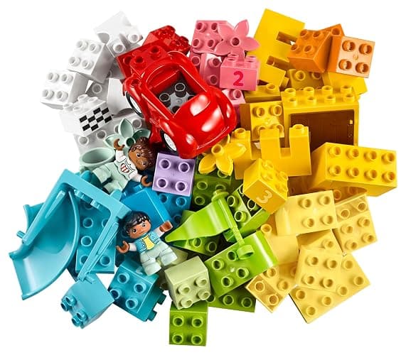 LEGO DUPLO Deluxe Steinebox - Montessori Spielzeug ab 1 Jahr - Lernspielzeug für Kleinkinder mit Auto, Zahlensteinen und Tierfiguren und Aufbewahrungsbox - Geschenk für Mädchen und Jungen 10914 thumbnail 10
