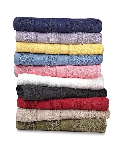 ZUPERIA Classic Hand Towels Pack of 10 (16 x 28 Inches) 100% Ring Spun Cotton Light Weight & Super Absorbent, Fast Drying Hand Towels for Bathroom, Hotels, Travel and Spa (Assorted) | Super Absorbent, Fast Drying, Light Weight, Assorted Multicolor, Classic, Bathroom, Hotels, Travel, Spa thumbnail 4