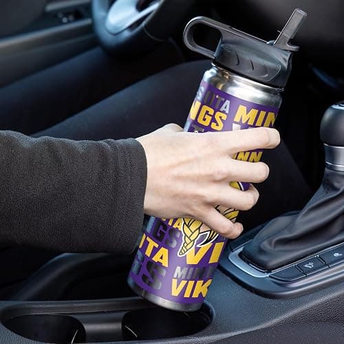 Rico Industries NFL Football Stainless Steel Tumbler with Lid - Great For Coffee, Tea, Water or Cocktails thumbnail 3