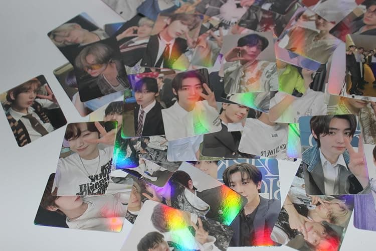 Yuto kpop Laser Photocard 55pcs Laser Card Kpop LOMO Cards Kpop Album Card lase message Postcard Gift for Fans Daugher thumbnail 5