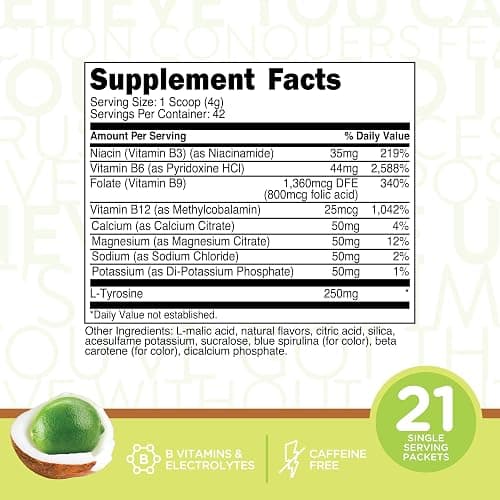 TransformHQ Hydration Electrolyte Drink Mix (Coconut Lime Flavored) 42 Servings Per Container thumbnail 2