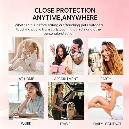 6 Pcs Hand Sanitizer Spray Set,Moisturizing Hand Sanitizer Travel Size | Portable Power Mist Moisturizing Hand Sanitizer Travel Size for Home, Travel & Office,6 Scents thumbnail 3