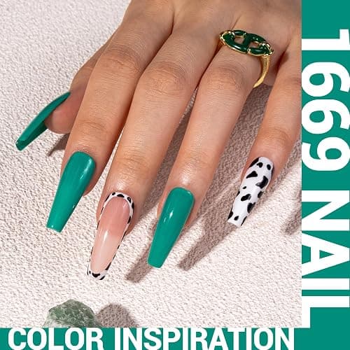 MelodySusie Green Gel Nail Polish,0.5fl oz Soak Off UV LED Turquoise Green Gel Polish Gift for Women Nail Art Manicure Salon DIY Nail Design Decoration at Home-1669 thumbnail 3