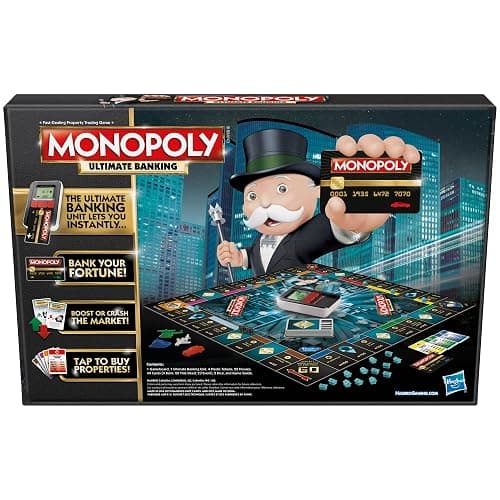 Hasbro Gaming Monopoly Ultimate Banking Edition Board Game for Families and Kids Ages 8 and Up, Electronic Banking Unit (Amazon Exclusive) thumbnail 3