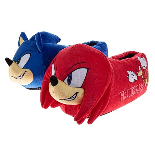 SEGA Sonic the Hedgehog 3D Slippers for Kids House Shoes Sonic Plush - Image 1