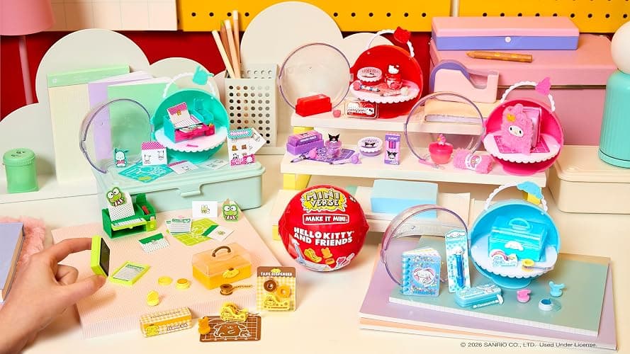 MGA's Miniverse Make It Mini Hello Kitty and Friends Series 3 Mini Collectibles, Sanrio, Retro Stationery Replicas, Crafts, DIY, 8+ thumbnail 8