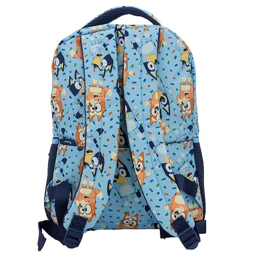 AI ACCESSORY INNOVATIONS Bluey & Bingo Backpack for Girls & Boys, Multi Pocket Bookbag with Adjustable Shoulder Straps & Padded Back, Blue thumbnail 6