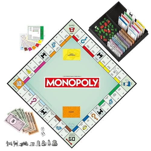 Monopoly Board Game | Classic Game with Storage Tray and Larger Tokens | Ages 8+ | 2 to 6 Players | Family Games for Kids and Adults | Kids thumbnail 10