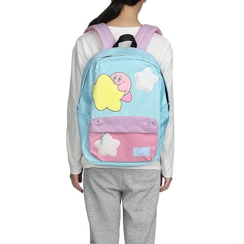 Bioworld Kirby Stars 17" Pink & Blue adult Backpack thumbnail 7