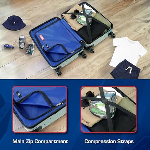 FUL Marvel Spider-Man 21 Inch Kids Carry On Luggage, Hardshell Rolling Suitcase with Spinner Wheels, Multi thumbnail 4