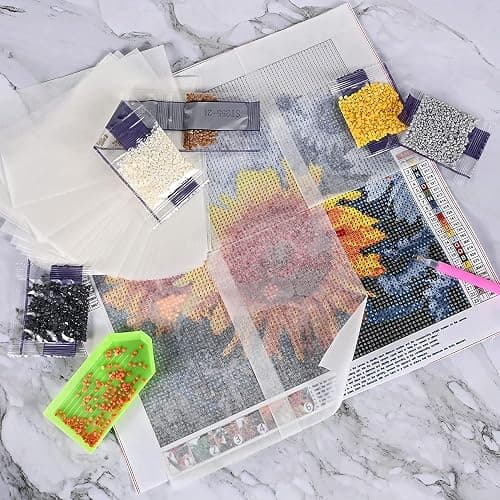 300 Pieces Diamond Painting Release Paper 15 x 15 cm and 15 x 10 cm Double-Sided Non-Stick Cover Replacement 5D Diamond Painting Accessories Tool for Adult Kids thumbnail 6