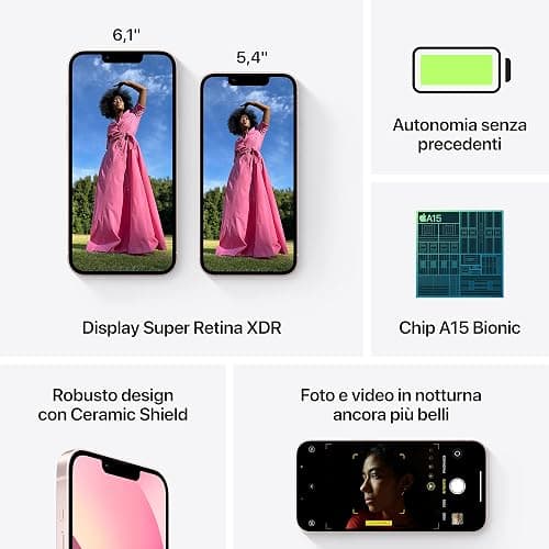Apple iPhone 13 (128GB) - Rosa thumbnail 5