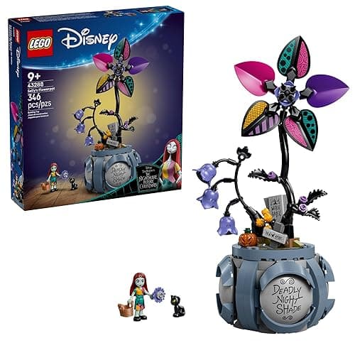 LEGO Disney Sally's Flowerpot Building Toy - The Nightmare Before Christmas Set for Girls & Boys, Ages 9+ - Kids Room and Desk Decor - Gift for Birthdays - 43288 - Image 1