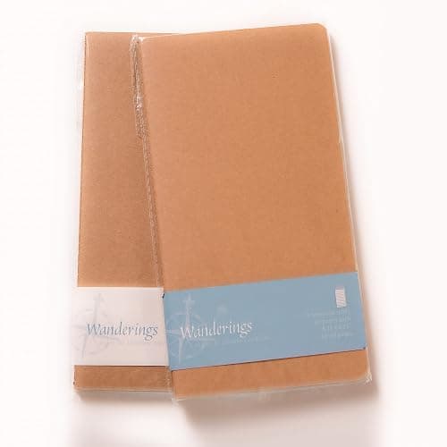 Wanderings Assorted Blank/Lined/Dotted Regular Size Travelers Notebook Inserts | 4.25" x 8.25"/11cm x 21cm | 100gsm Paper /180 pages | Travelers Notebook Refills for Journals, Diaries, Planners thumbnail 6