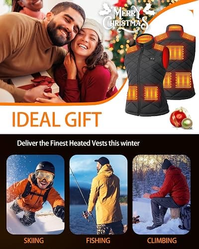 HILLSLTR Heated Vest Women with 18400mAh 7.4V Battery Pack Included, Water-Resistant Lightweight Outdoor Warming Vest thumbnail 7