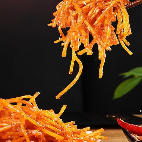 Spicy Strips,Latiao,6 Packs Chinese Spicy Sticks,Chinese Classic Piquancy Leisure Latiao Snack Individual Package(2.4 ounces perpack) (Latiao-M) thumbnail 2