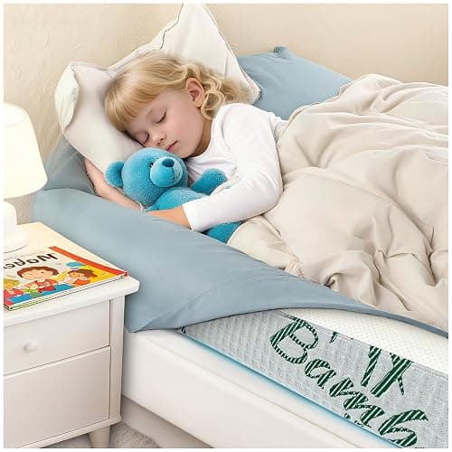 LVYSHOW Baby Bed Bumpers for Toddlers, Foam Bed Guard Rail for Kids Bed Twin Full Queen King Size Bed, 2 Pack thumbnail 2