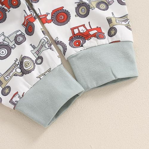 Madjtlqy Little Dude Newborn Baby Boy Fall Clothes Long Romper Bodysuit Jogger Pants Set 3Pcs Infant Coming Home Outfit thumbnail 8