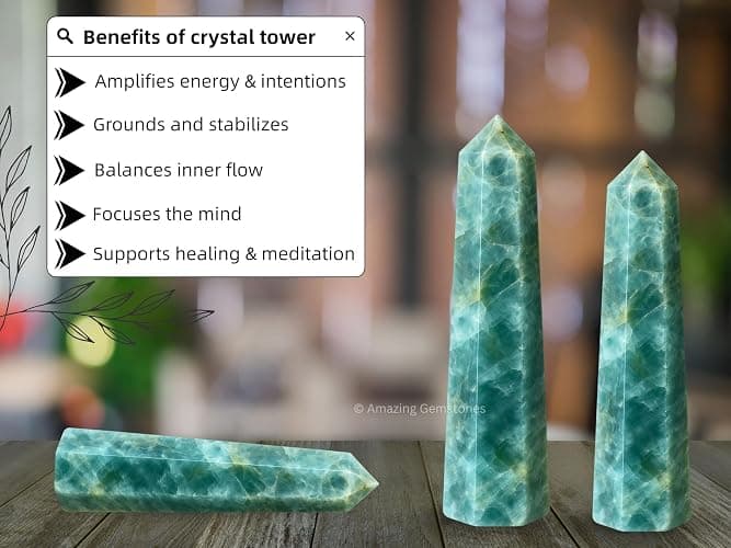Obelisk healing crystal tower thumbnail 5