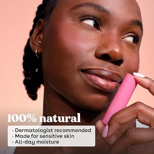 eos 100% Natural Lip Balm- Coconut Milk, eos lip balm, All-Day Moisture, Lip Care, Shea Butter, Moisturizing, Sensitive Skin,0.14 oz, 2 Pack thumbnail 3