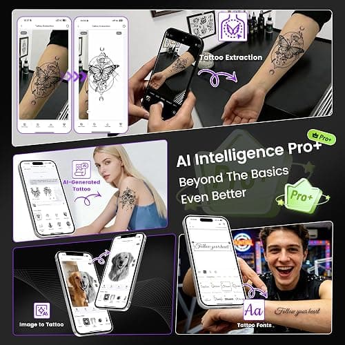Phomemo TP31 Mini Tattoo Stencil Printer,Bluetooth Tattoo Printer with 30pcs Transfer Paper,Tattoo Machines Printers for Tattoo Beginners & Artists Temporary Tattoo Maker thumbnail 5