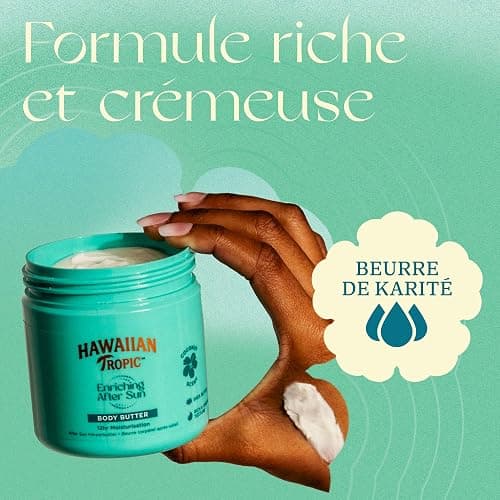 Hawaiian Tropic | Beurre Corporel Après-Soleil Enrichissant - 250 ml, Hydratation 12 Heures, au Beurre de Karité, Parfum de Noix de Coco, Végan thumbnail 4