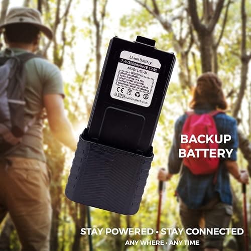 BaoFeng, BTECH BL-5L 3800mAh Li-ion Battery Pack, High Capacity Extended Battery for UV-5X3, BF-F8HP, and UV-5R Radios (BL-5 BaoFeng Battery Series) thumbnail 6