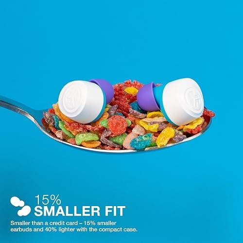 JLab Go Air Pop True Wireless Bluetooth Earbuds & Charging Case, Fruity Pebbles, Dual Connect, IPX4 Sweat Resistance, Bluetooth 5 Connection, 3 EQ Sound Settings Signature, Balanced, Bass Boost - Fruity Pebbles thumbnail 5