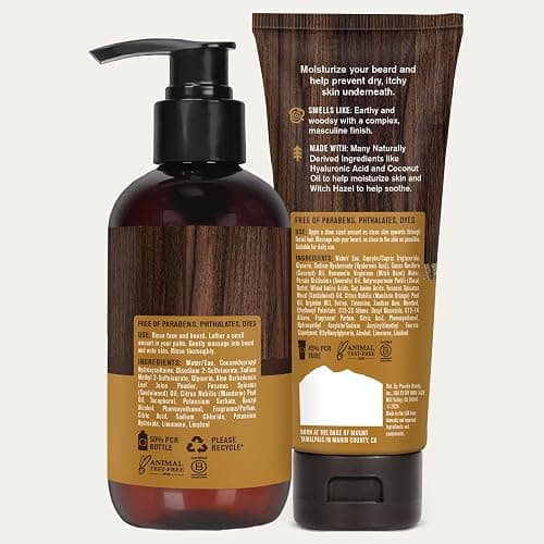 Every Man Jack Men's Beard + Face Wash & Lotion Set - Subtle Sandalwood Scent - Naturally Cleanse and Condition Your Beard & Skin thumbnail 9