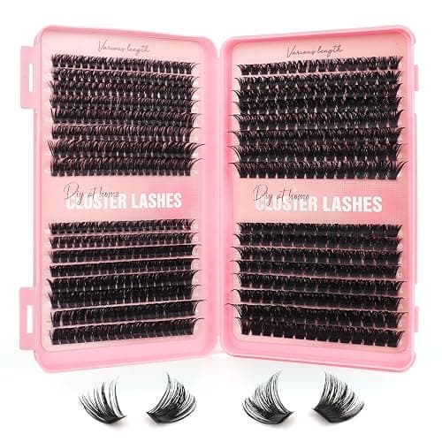 Glowing Win Wimpern Extensions 544 Stück Cluster Lashes 60D 100D 120D 150D Einzelne Wimpern Cluster 10-16mm volumen Wimpernverlängerung für DIY zu Hause - Image 1