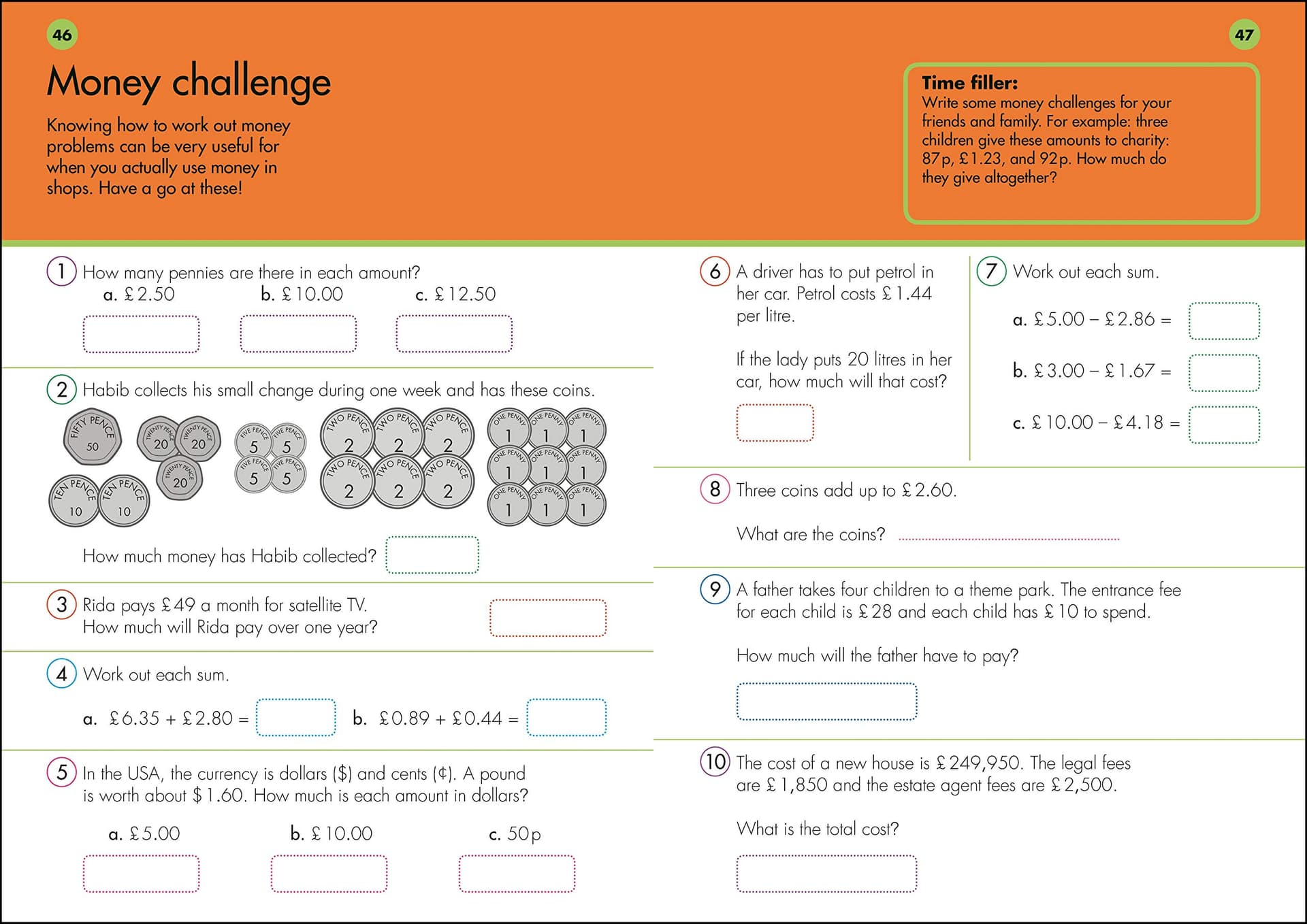 10 Minutes A Day Maths, Ages 9-11 (Key Stage 2): Supports the National Curriculum, Helps Develop Strong Maths Skills thumbnail 5