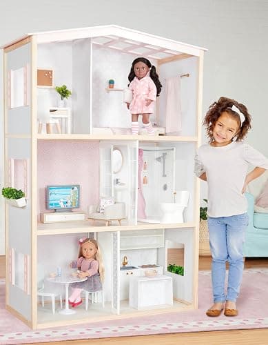 Our Generation – 18-Inch Doll Accessories – Dollhouse Playset – Movable Furniture Pieces – Bedroom, Kitchen, Bathroom & More – Pretend Play 3+ Years– Sweet Home thumbnail 3