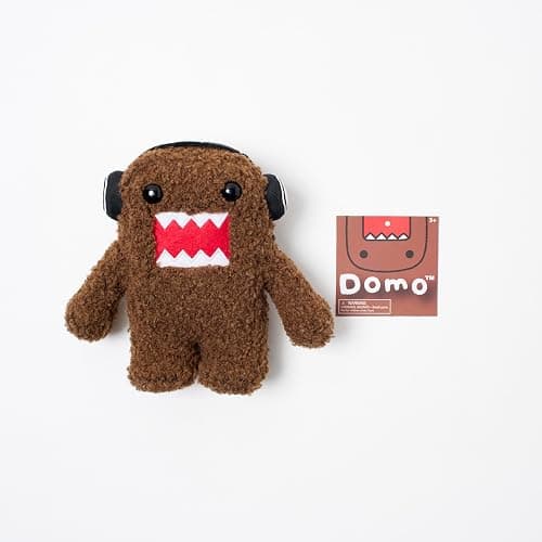 LICENSE 2 PLAY Domo Kun 6.5-Inch Plush – DJ Headphones Edition - Super-Soft Collectible Toy for Kids, Kidults & Nostalgic Fans thumbnail 3