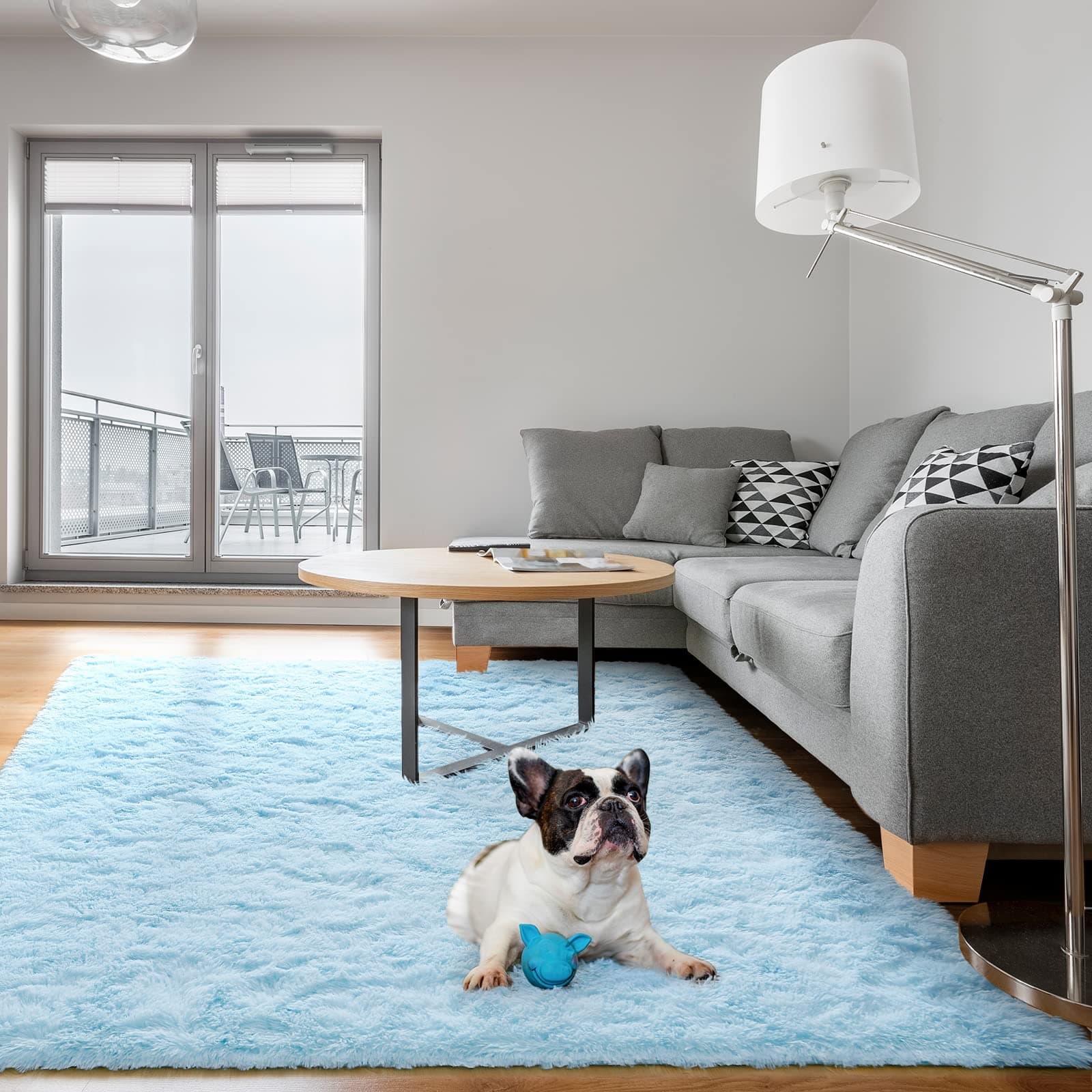 Kelarea Area Rug for Living Room, 3x5 Non-Slip Light Blue Rug Fluffy Soft Shag Rugs, Fuzzy Shaggy Plush Carpet for Bedroom, Nursery Rooms, Home Dorm thumbnail 5