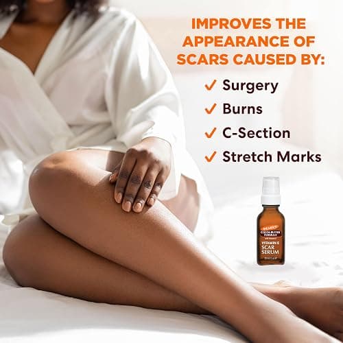 Palmer's Cocoa Butter Formula Scar Serum, Skin Brightening Oil for Face & Body, Concentrated Serum with Vitamin E, Fragrance Free, 1 Fl Oz thumbnail 4