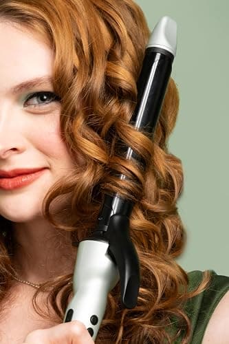 Bio Ionic Long Barrel Styler, 1" Curling Iron with Moisture Heat Technology & NanoIonic MX, Versatile Curling Wand with Adjustable Heat Settings, Hair Curler with 2" Extended Barrel, Jade Green thumbnail 8
