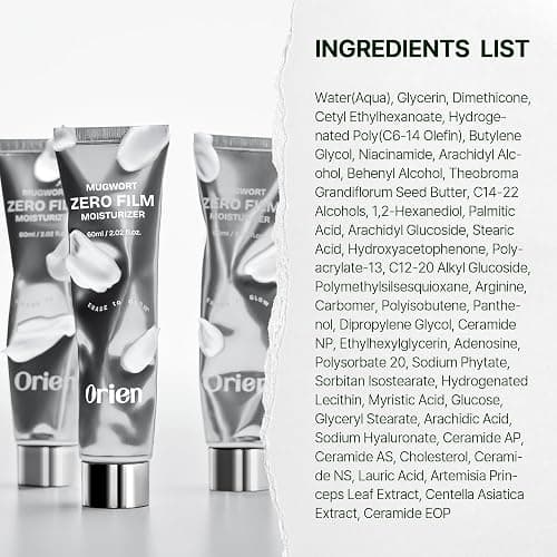 Orien Mugwort Zero Film Moisturizer 60ml Niacinamide 2% panthenol glycerin adenosine thumbnail 7