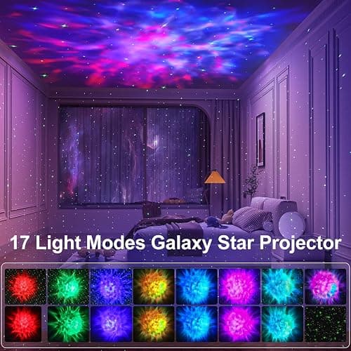 Galaxy Projector for Bedroom, Galaxy Light Projector with Timer and Remote, Starry Nebula Ceiling Night Light, Room Decor, for Christmas, Birthdays thumbnail 2