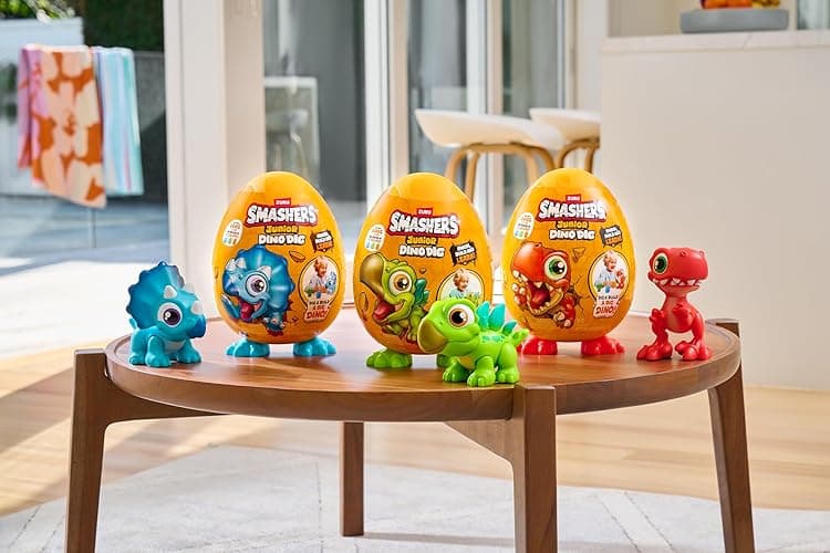 Smashers Junior Dino Dig Small Egg (Stegasaurus) by ZURU 12+ Surprises Compounds Mold Dinosaur Preschool Toys Build Construct Sensory Play - 3 Years + - Stegasaurus thumbnail 7