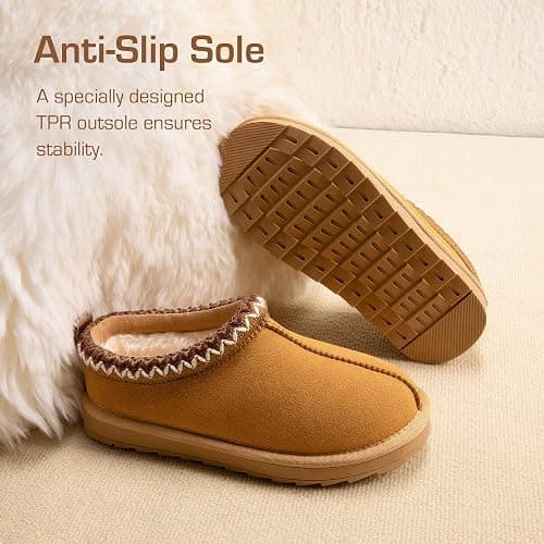 DREAM PAIRS Girls Boys Slippers Kids House Fuzzy Indoor Outdoor FuzzyEasy Kid's Slip-on Slipper for Little Kid Big Kid thumbnail 5