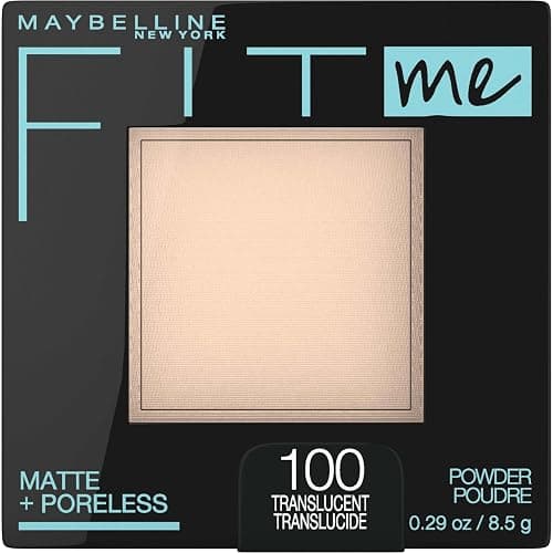 Maybelline Fit Me Matte + Poreless Pressed Face Powder Makeup & Setting Powder, Translucent, 1 Count - Image 1