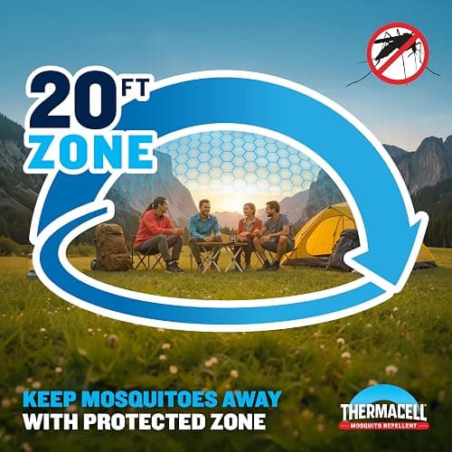 Thermacell Mosquito Repellent Rechargeable Adventure EX-Series EX90; Patio Shield with 9-Hour Battery, Includes 12-Hour Refill, Rubber Armor & Carabiner; Scent Free Bug Spray Alternative thumbnail 2