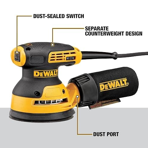 Dewalt DWE6423R 5 in. Variable Speed Random Orbital Sander with H&L Pad (Renewed) thumbnail 2