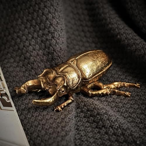 Xinleitan Gold Insect Wall Decor - Unique Bug and Beetle Design Gold Resin, Perfect for Victorian and Modern Home Decor thumbnail 5