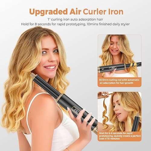 Ukliss Hair Dryer Brush,5 in 1 Blow Dryer Brush Upgrade Hot Air Brush Air Styler Support 110-120V, Professional Curling Wrap Negative Ion Hair Tools As A Gift for Straight/Curl/Drying/Smoothing thumbnail 3