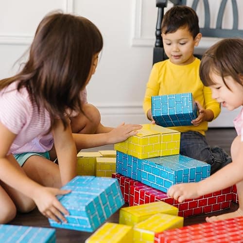Melissa & Doug Jumbo Extra-Thick Cardboard Building Blocks - 40 Blocks in 3 Sizes thumbnail 5