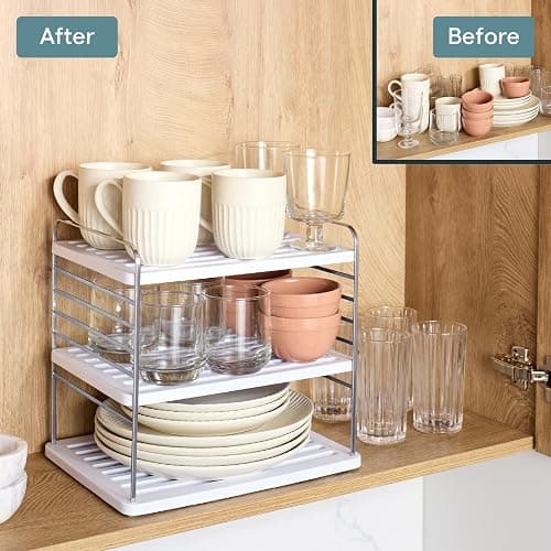 YouCopia UpSpace Cabinet Box Organizer Large, Adjustable Foil Wrap Shelf thumbnail 6