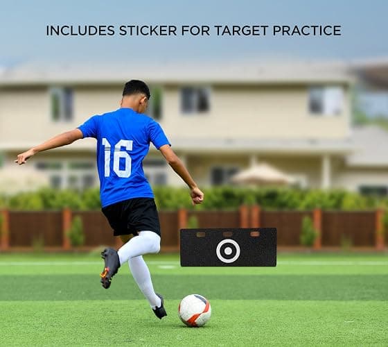ZivPlay Soccer Rebounder Board Soccer Wall Kick Back Trainer with 2 Rebound Angles for Ball Passing and Bounce Back Training thumbnail 7