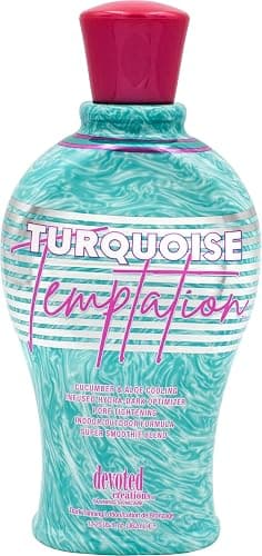Devoted Creations Turquoise Temptation Indoor and Outdoor Tanning Lotion 12.25 oz - Image 1